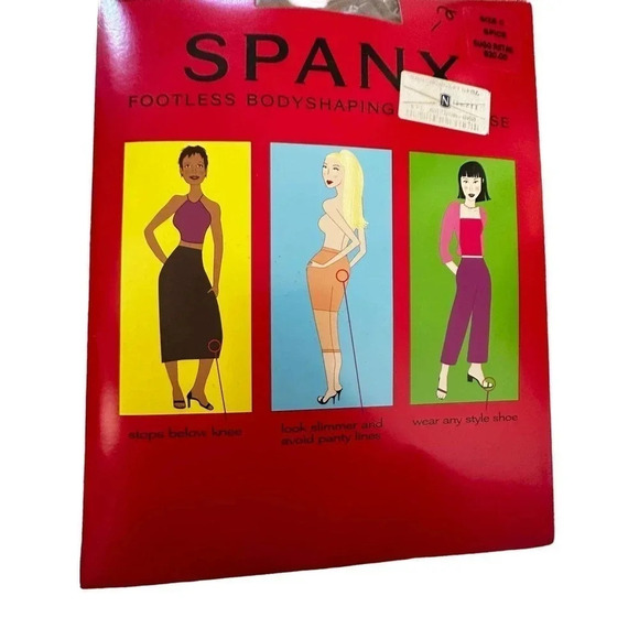 Spanx‎ Original Spice Footless Body-Shaping Sheer Pantyhose Size C - Picture 4 of 7